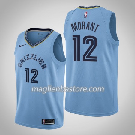 Maglia NBA Memphis Grizzlies Ja Morant 12 Nike 2019-20 Statement Edition Swingman - Uomo